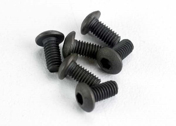 Traxxas 2575 - Screws 3x6mm button-head machine (hex drive) (6) - Hobby City NZ