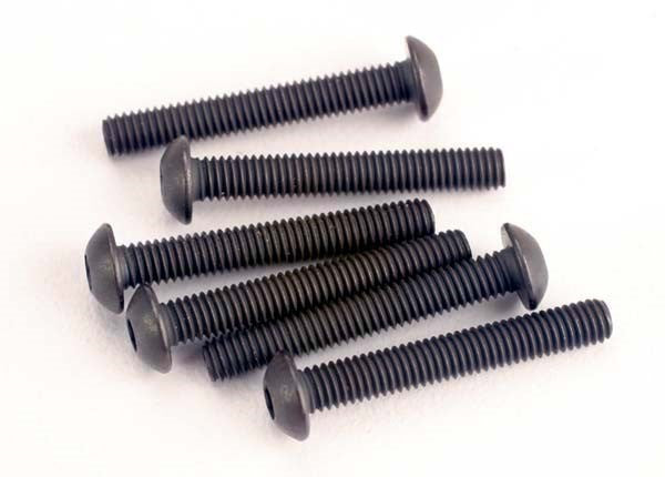 Traxxas 2580 - Screws 3x20mm button-head machine (hex drive) (6) - Hobby City NZ