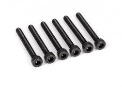 Traxxas 2581X Screws 3x25mm cap-head machine (hex drive) (6) - Hobby City NZ