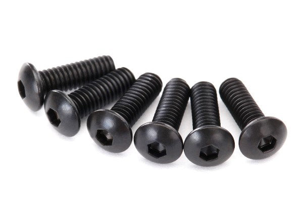 Traxxas 2617 - Screws 2.5x8mm button-head machine (hex drive) (6) - Hobby City NZ