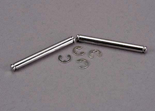 Traxxas 2637 - Suspension Pins 31.5mm Chrome (2) W/ E-Clips (4) (769049919537)