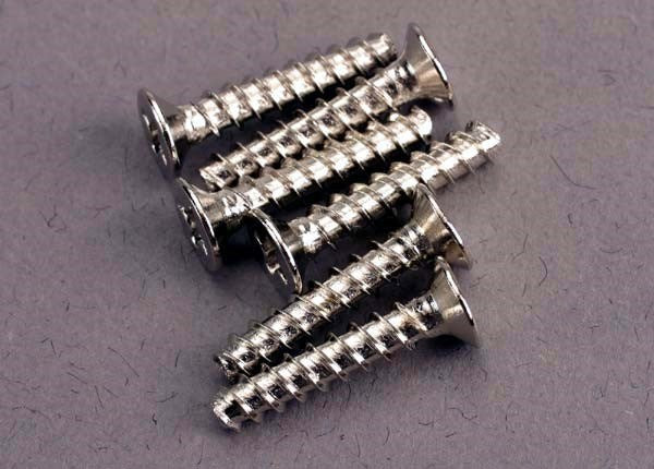 Traxxas 2649 - Screws 3x15mm countersunk self-tapping (6) (769050345521)