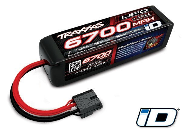 Traxxas 2890X - Lipo Battery 4S - 6700MAH 14.8 Volts