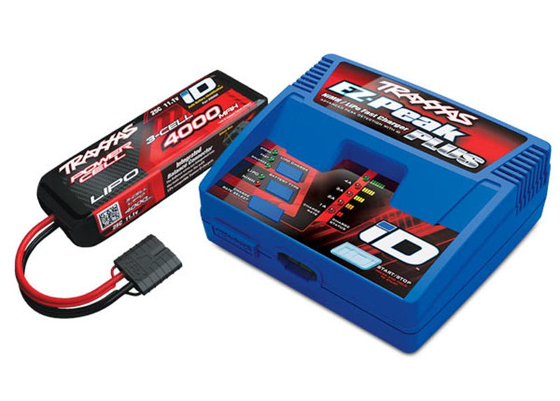 Traxxas 2994 - 3s 4000mah Battery/charger completer pack (includes #2970 iD charger (1) #2849X 4000mAh 11.1v 3-Cell 25C LiPo Battery (1))