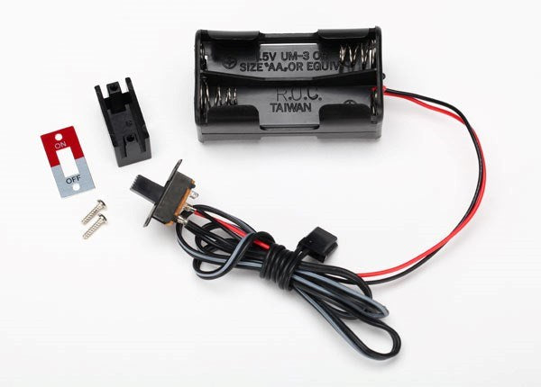 Traxxas 3170X - Battery Holder 4-Cell/ On-Off Switch