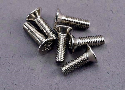 Traxxas 3177 - Screws 3x10mm countersunk machine (6) - Hobby City NZ