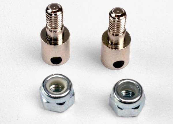 Traxxas 3180 - Guide rod (2)/ nuts (2) (769055096881)