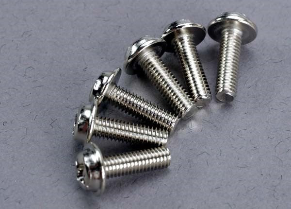 Traxxas 3193 - Screws 3x10mm washerhead machine (6)