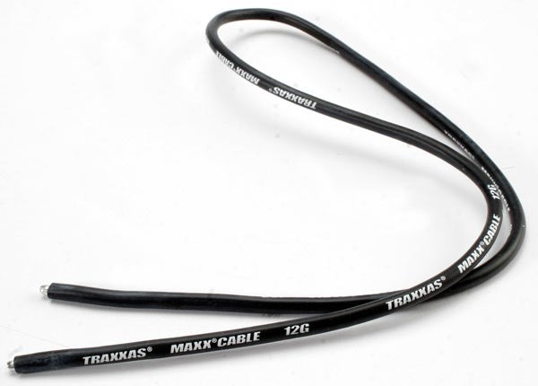 Traxxas 3343 - Wire 12-gauge silicone (Maxx Cable) (650mm or 26 inches) (Black) - Hobby City NZ