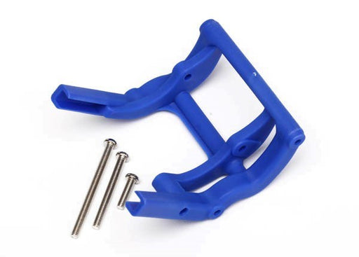 Traxxas 3677X - Wheelie Bar Mount (1)/ Hardware (Blue) - Hobby City NZ
