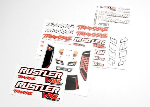 Traxxas 3713R - Decal Sheets Rustler Vxl - Hobby City NZ