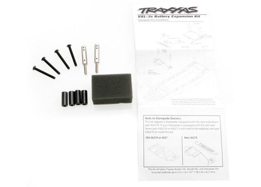 Traxxas 3725X - Battery expansion kit (allows for installation of taller multi-cell battery packs) (Rustler) (769153925169)