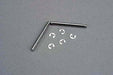 Traxxas 3740 - Suspension pins 2.5x31.5mm (king pins) w/ E-clips (2) (strengthens caster blocks) (7540662501613)
