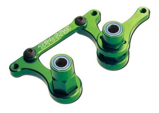 Traxxas 3743G - Steering Bellcranks Green-Anodized Drag Link - Hobby City NZ