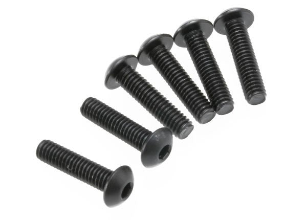 Traxxas 3933 - Screws 4x16mm button-head machine (hex drive) (6) - Hobby City NZ