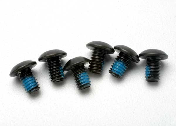 Traxxas 3939 - Screws 4x6mm button-head machine (hex drive) (with threadlock) (6) - Hobby City NZ