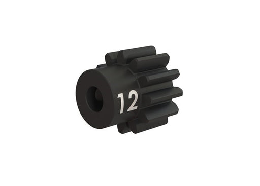 Traxxas 3942X - Gear 12-T pinion (32-p) heavy duty (machined hardened steel) (fits 3mm shaft)/ set screw (7540684652781)