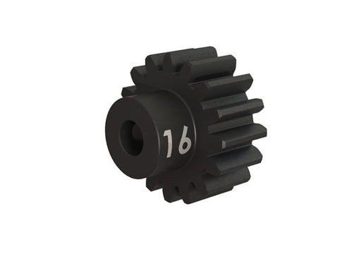 Traxxas 3946X - Gear 16-T pinion (32-p) heavy duty (machined hardened steel) (fits 3mm shaft)/ set screw (7540684751085)