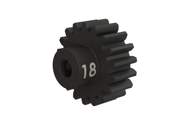 Traxxas 3948X - Gear 18-T pinion (32-p) heavy duty (machined hardened steel) (fits 3mm shaft)/ set screw