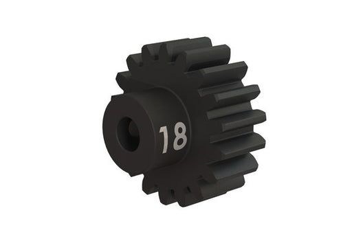Traxxas 3948X - Gear 18-T pinion (32-p) heavy duty (machined hardened steel) (fits 3mm shaft)/ set screw (789131034673)