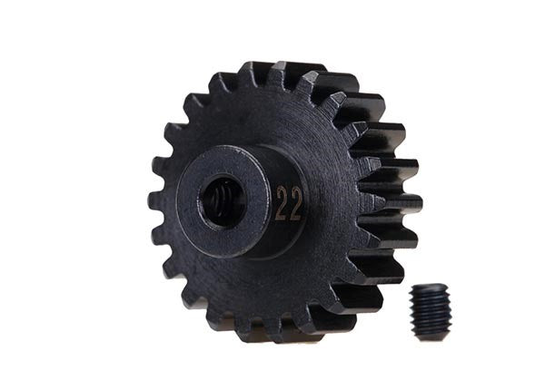 Traxxas 3952X - Gear 22-T pinion (32-p) heavy duty (machined hardened steel) (fits 3mm shaft)/ set screw - Hobby City NZ