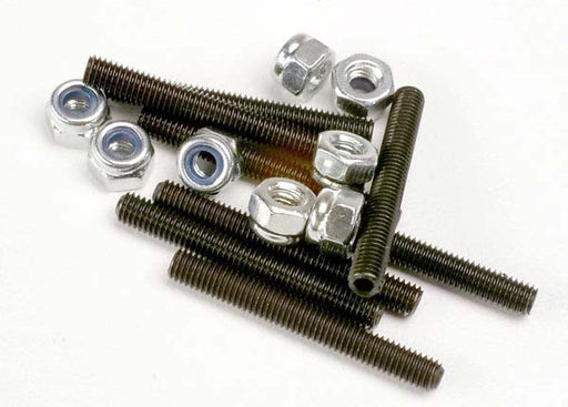 Traxxas 3962 - Grub screws 3x25mm (8)/ 3mm nylon locknuts (8) (769064239153)