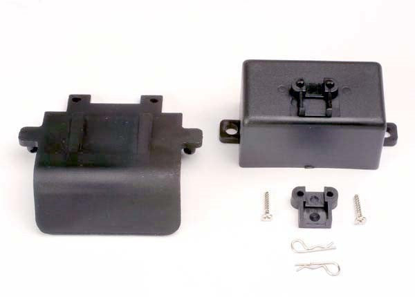 Traxxas 4132 - Bumper (rear)/ battery box/ body clips (2) - Hobby City NZ
