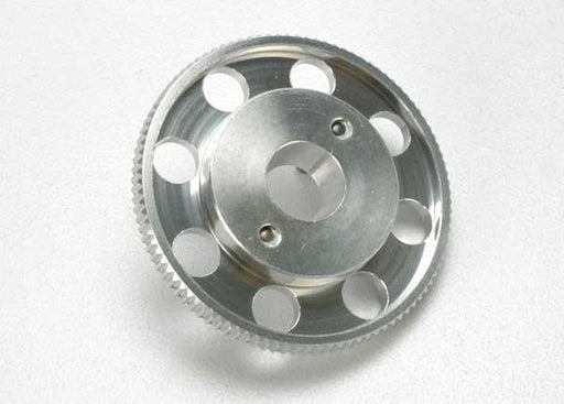 Traxxas 4142X - Flywheel (Larger Knurled For Use With Starter Boxes) (TRX 2.5 and TRX 2.5R) (silver anodized) (769156710449)