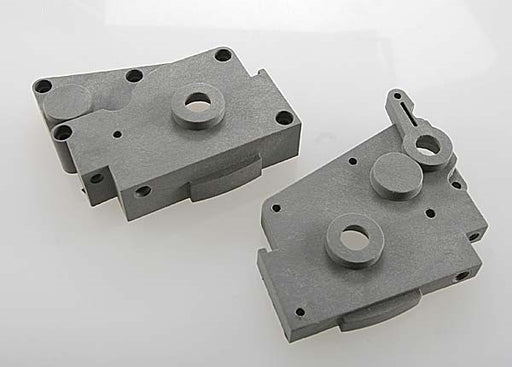 Traxxas 4491A - Gearbox Halves (Grey) (Left & Right) (769157791793)