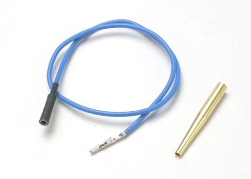 Traxxas 4581X - Lead wire glow plug (blue) (EZ-Start and EZ-Start 2)/ molex pin extractor (use where glow plug wire does not have bullet connector) (769158053937)