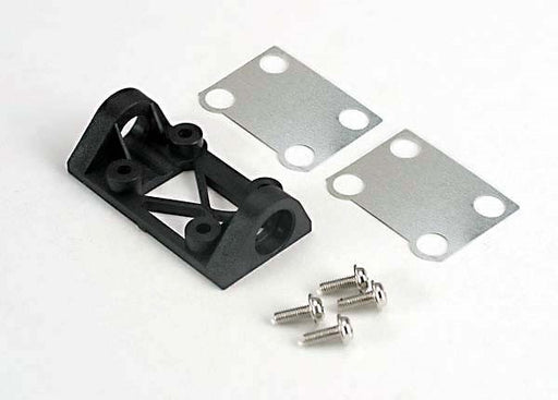 Traxxas 4827 - Bearing block front (supports front shaft)/belt tension adjustment shims (front/ middle)/ screws (769078067249)