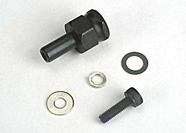 Traxxas 4844 - Adapter nut clutch/ 3x10mm cap screw/washer/ split washer (not for use with IPS crankshafts) - Hobby City NZ