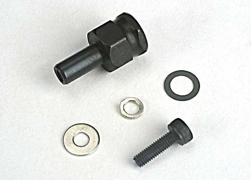 Traxxas 4844 - Adapter nut clutch/ 3x10mm cap screw/washer/ split washer (not for use with IPS crankshafts) (769078460465)