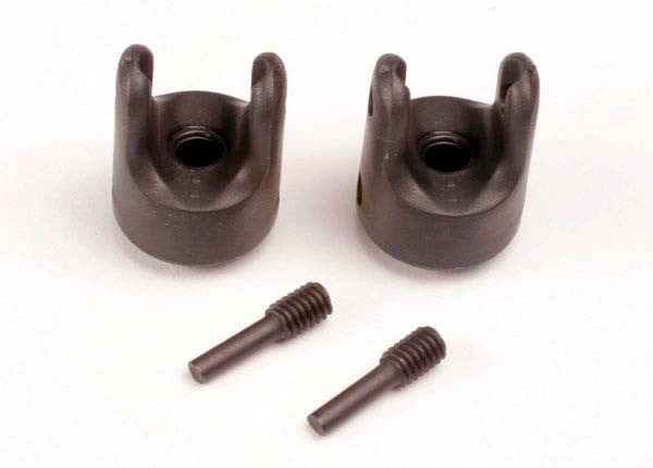 Traxxas 4928X - Differential output yokes (Heavy-duty) (2)/ set screw yoke pins M4/10 (2)