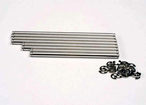 Traxxas 4939X - Suspension Pin Set Stainless Steel (W/ E-Clips) - Hobby City NZ