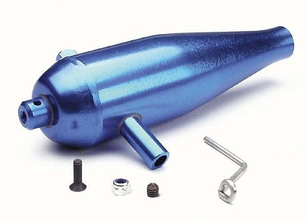 Traxxas 4942 - Tuned Pipe High Performance (Aluminum) (Blue-Anodized) (769080786993)