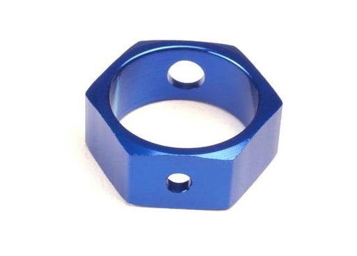 Traxxas 4966X - Brake adapter hex aluminum (blue) (use with HD shafts) (769162346545)