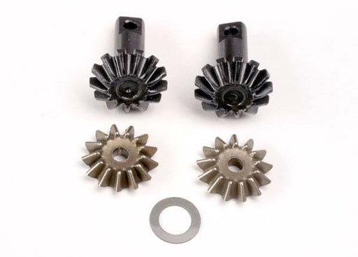 Traxxas 4982 - Diff Gear Set: 13-T Output gear shafts (2)/ 13-T spider gears (2)/ spider shaft (1)/ 6x10x0.5mm PTFE-coated washer (1) (769082097713)