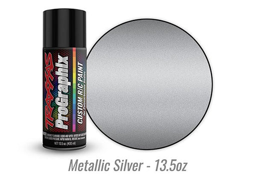 Traxxas 5073X - Body paint ProGraphix metallic silver (13.5oz) (7710316232941)