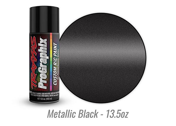 Traxxas 5075X - Body paint ProGraphix metallic black (13.5oz)