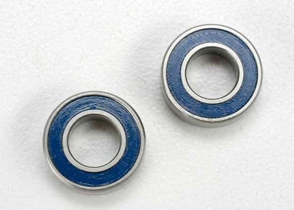 Traxxas 5117 - Ball bearings blue rubber sealed (6x12x4mm) (2) (769083113521)