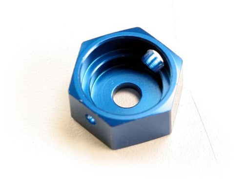 Traxxas 5165 - Brake adapter hex aluminum (blue) (for T-Maxx steel constant-velocity center driveshafts) (769085046833)