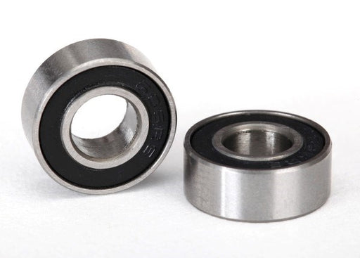 Traxxas 5180A - Ball bearings black rubber sealed (6x13x5mm) (2) (769252065329)