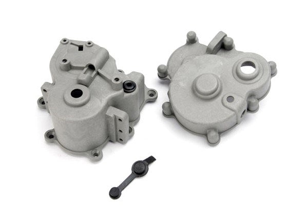 Traxxas 5181 - Gearbox Halves (Front & Rear)/ Rubber Access Plug/ Shift detent ball/ spring/ 4mm GS/ shift shaft seal glued