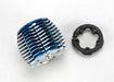 Traxxas 5237 - Cooling Head Powertune (Machined Aluminum Blue-Anodiz (769086947377)