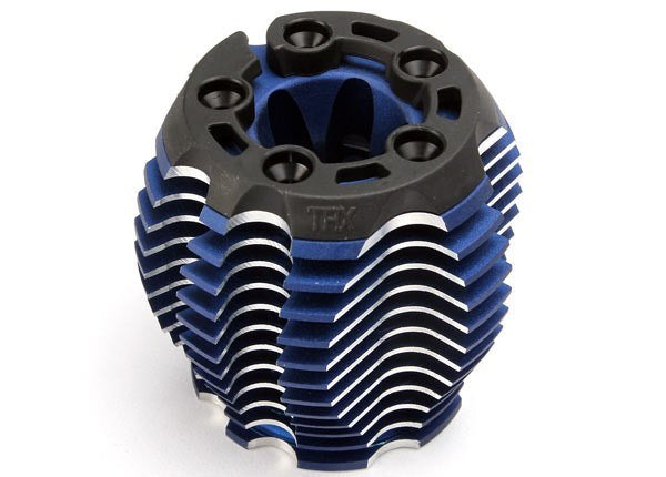 Traxxas 5238R - Cooling Head Powertune (Machined Aluminum Blue-Anodiz - Hobby City NZ