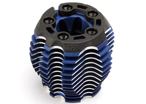 Traxxas 5238R - Cooling Head Powertune (Machined Aluminum Blue-Anodiz (769253376049)