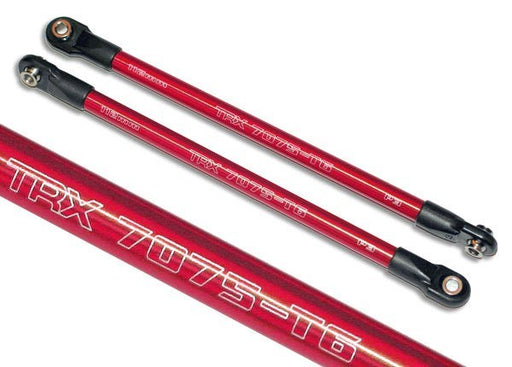 Traxxas 5319X - Push Rod (Aluminum) (Assembled With Rod Ends) (2) (Red) (use with #5359 progressive 3 rockers) (769254621233)