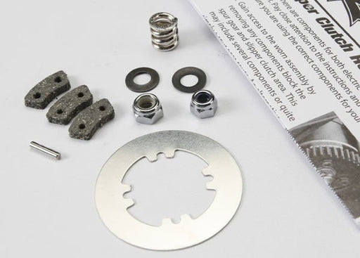 Traxxas 5352X - Rebuild kit slipper clutch (steel disc/ friction pads (3)/ spring (1)/ 2x9.8mm pin/ 5x8mm MW/ 5.0mm NL (1)/ 4.0mm NL (1)) (7540680261869)