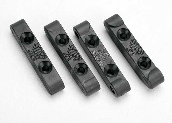 Traxxas 5559 - Mounts suspension pin (rear anti-squat blocks) (1.5 2.25 3.0 & 3.75 degree) (1 each) (769096187953)
